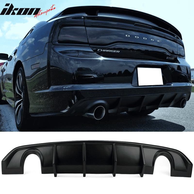 Automotive Carbon Fiber Style Rear Lip Bumper Valance Diffuser for