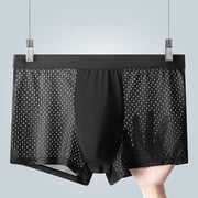 Mens Ball Pouch Underwear Boxers Briefs High Rise Jockstrap Bulge Enhancement Wicking Breathable Comfortable Cool Athletic Supporters for Men Oversized Size