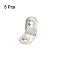 thumbnail image 2 of Uxcell 25mm x 25mm Stainless Steel L Shape Corner Brace Joint Right Angle Bracket 5pcs, 2 of 4