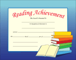 Recognition Certificate - Reading Achievement