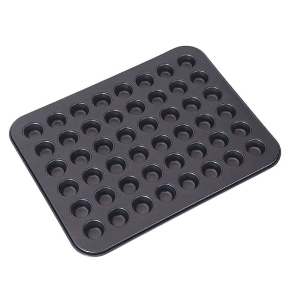 HomeLife 48 Cavity Cupcake Mold Non-stick Easy Release Dishwasher Safe Carbon Steel Muffin Mini Cake Baking Tray Mold Kitchen Supplies