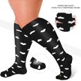 thumbnail image 4 of 3 Pairs Medical Sport Plus Size Compression Socks - 20-30mmhg Graduated Knee-High Support for Men & Women, Ideal for Soccer, Running, and Nurses, 4 of 6