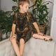 thumbnail image 4 of Balery Tiger In The Fallen Leaf Forest Conjunto de Pijama Infantil de Manga Corta con Estampado – Ropa de Dormir de Algodón Suave-3X-Large, 4 of 6