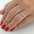 thumbnail image 3 of Pompeii3  1Ct Prong Diamond Eternity Ring 14K White Gold (G-H,I2), 3 of 6