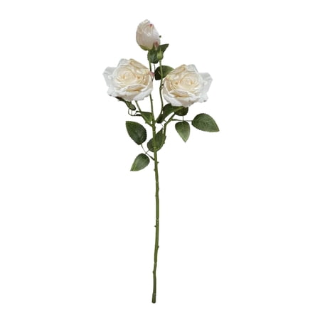 Fake Roses 50 cm Artificial Rose Spray Realistic Velvet Petals for Home Wedding Decor