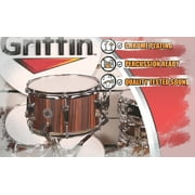 Griffin Popcorn Snare Drum - 10x6 Acoustic Mini Poplar Wood Shell Marching Head
