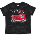 thumbnail image 3 of Inktastic Valentine Fire Truck with Cute Dalmatian and Hearts Boys or Girls Toddler T-Shirt, 3 of 5