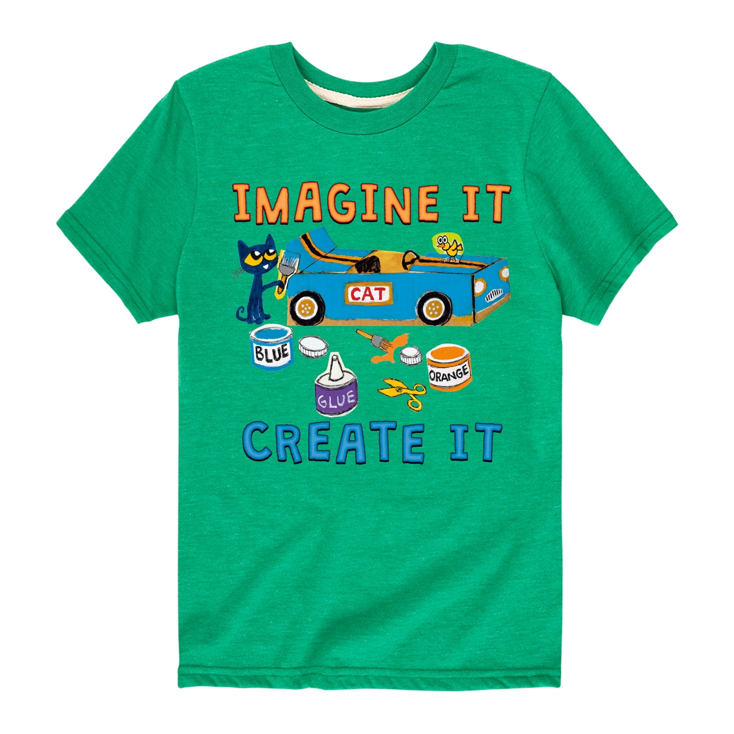 Pete The Cat - Imagine It Create It Race Car - Toddler And Youth Short
