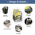 thumbnail image 3 of Iauyy Clear Backpack Heavy Duty PVC Transparent Backpack for College Workplace, Yellow Surfing, 3 of 8
