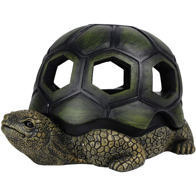 Caja de almacenamiento/caja de almacenamiento Cenicero Big Turtle - Para Cigarros - Resina Verde Oscuro - Decorado Individualmente - Para Fumar Entusiastas - Cigarrillos - Libre De Humo Ormromra DLM126