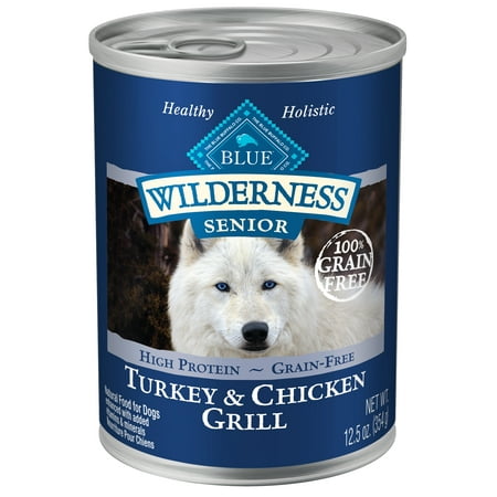 Blue Buffalo Wilderness Turkey & Chicken Grill Grain Free Senior Wet ...