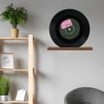 thumbnail image 1 of Raindrops 3 Pcs Wall Mounted Vinyl Display Rack Wood Storage For Office Adults, 1 of 8