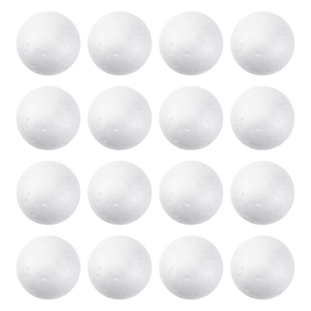 100Pcs 4cm Modeling Craft Solid Polystyrene Balls Round Spheres Wedding ...