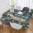 thumbnail image 5 of BZSMCE Square Tablecloth Moonlit Deer Retreat Pattern Tableclothes, 5 of 9