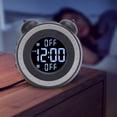 thumbnail image 1 of Reloj Despertador Doble Ruidoso Con Agitador De Cama, Volumen Ajustable, Despertador Vibratorio Con Vibración Para Cama, 3 Modos Para Personas Que Duermen Mucho, 1 of 7