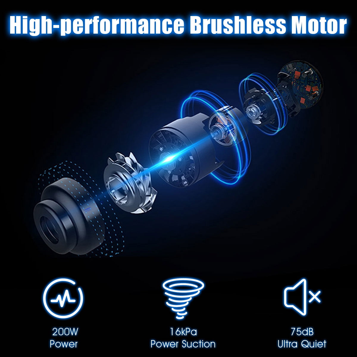 Costway 16KPa Cordless Vacuum Cleaner 6-in-1 Handheld Stick Vacuum Rechargeable Battery