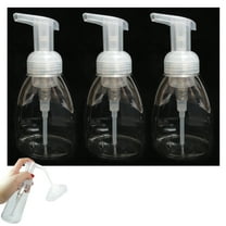 3X Clear Empty Plastic Foamer Hand Soap Dispenser Foam Pump Bottles 296 ml 10 oz