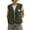Green, variant on Vixolx Womens Cropped Sherpa Vest V Neck Button Down Sleeveless Fuzzy Fleece Jacket with Side Pockets Casual Loose Warm Fall Outerwear