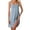 Blue, variant on Women's with Cup Long Plus Size Dress Nightdress Sleep Night Shirt