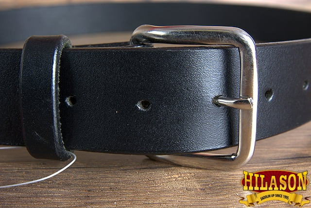28" HILASON HAND MADE HEAVY DUTY BUFFALO HIDE LEATHER STITCHED GUN HOLSTER BELT