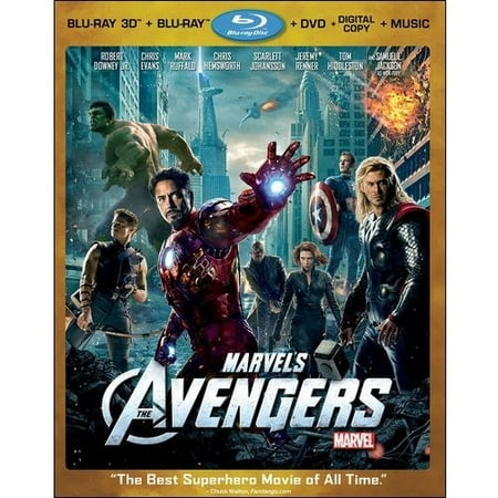 Marvel's The Avengers (3D Blu-ray + Blu-ray + DVD + Digital HD + Music)