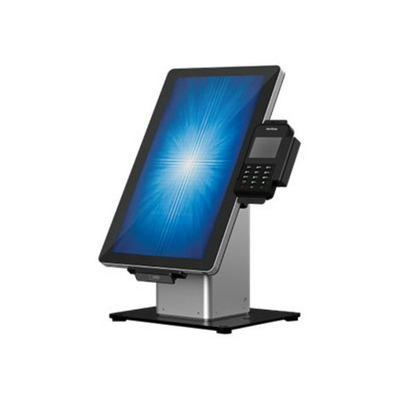 Elo Slim Self-Service Countertop Stand - Stand - for point of sale terminal - black/silver - for Elo 1502L, 2002L, 2202L, 2402L, 2702L; I-Series ESY15i2, ESY15i5, ESY22i2, ESY22i5