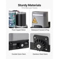 thumbnail image 6 of KFFKFF Solar-Powered Sliding Gate Motor, 280W Electric Operator for Gates up to 65.6ft and 1799lbs, Gear Track System with Infrared Sensor & Dual Remote Controls, Automatic Driveway Gate Solution, 6 of 9