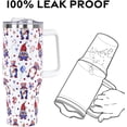 thumbnail image 4 of 4th July Gnomes Tumbler with Handle and Straw Lid 40 oz,Cute Summer Patriotic Gift for Women Men Patriotic Gnomes Vacuum Insulated Leak Proof Stainless Steel Coffee Cup Mug, 4 of 6