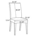 ANMINY PU Faux Leather Short Dining Room Chair Seat Cover Slipcovers