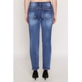 thumbnail image 4 of Womens WAX Straight Leg Whiskered Jeans, 4 of 4