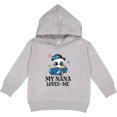 thumbnail image 2 of Inktastic My Nana Loves Me Grandson Panda Toddler Hoodie, 2 of 4