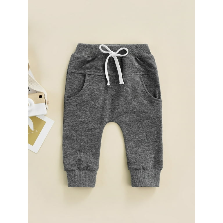 Baby Boy Girl Pants Toddler Newborn Cotton Pant Infant Jogger Trousers Basic Plain Bottom Casual Walmart