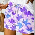 thumbnail image 5 of cocolona Womens Summer Casual Shorts Elastic Waist Drawstring Print Shorts Loose Comfy Beach Shorts with Pockets, 5 of 5