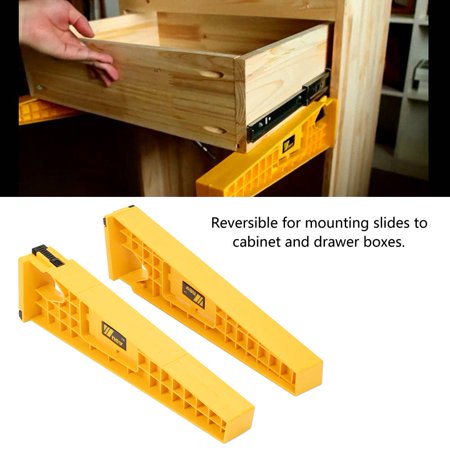 Hurrise 2pcs Drawer Slide Jig For Cabinet Draw Slides Mounting