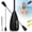 Black, variant on AbahubFit Paddle Oars for SUP and Kayak 2-IN-1, Adjustable Lightweight Paddle (4-Piece), Aluminum Shaft 68-84"(Black)