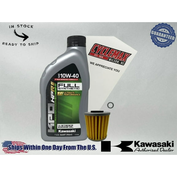 Cyclemax Full-Synthetic KPO Oil Change Kit fits 2021-2025 Kawasaki KX250