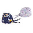 thumbnail image 2 of Gorros de trabajo 2PCS Zulema impreso a prueba de polvo unisex Morado claro con Dibujos animados, 2 of 5