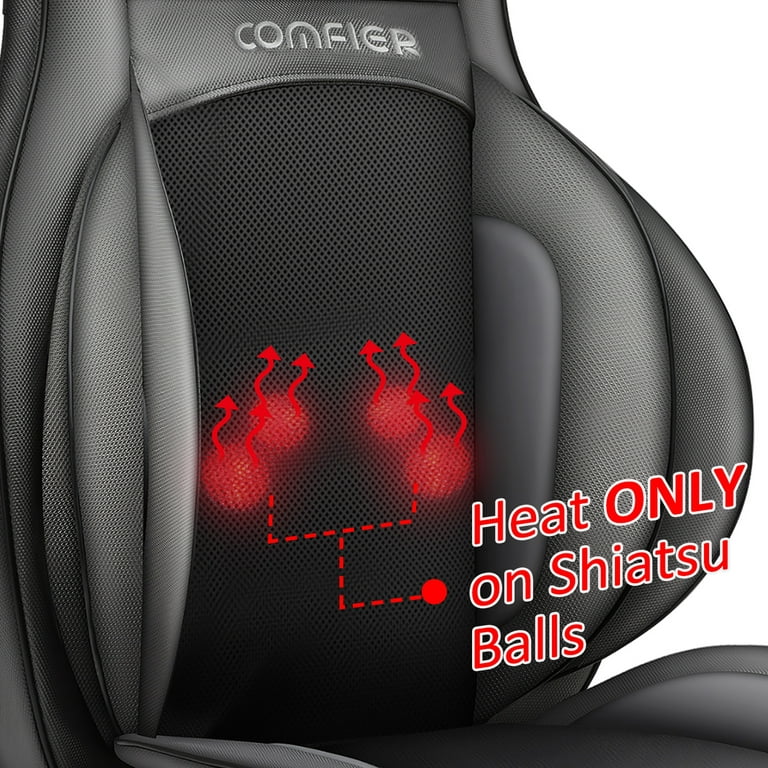 Comfier CF-2309 Neck and Back Massager with Heat Shiatsu Chair