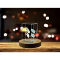thumbnail image 3 of Streamlined Movement: 3D Engraved Crystal Fins, 3 of 7