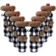 thumbnail image 1 of 8 Piezas Fundas para Botellas de Vino de Navidad Bolsas de Regalo de Vino a Cuadros de Búfalo Suéter de Piel Sintética de Navidad Bolsas para Porta Botellas de Vino Bolsas para Decoraciones de Adornos de Cena de Navidad (Blanco y Negro) Rojo Verde, 1 of 5