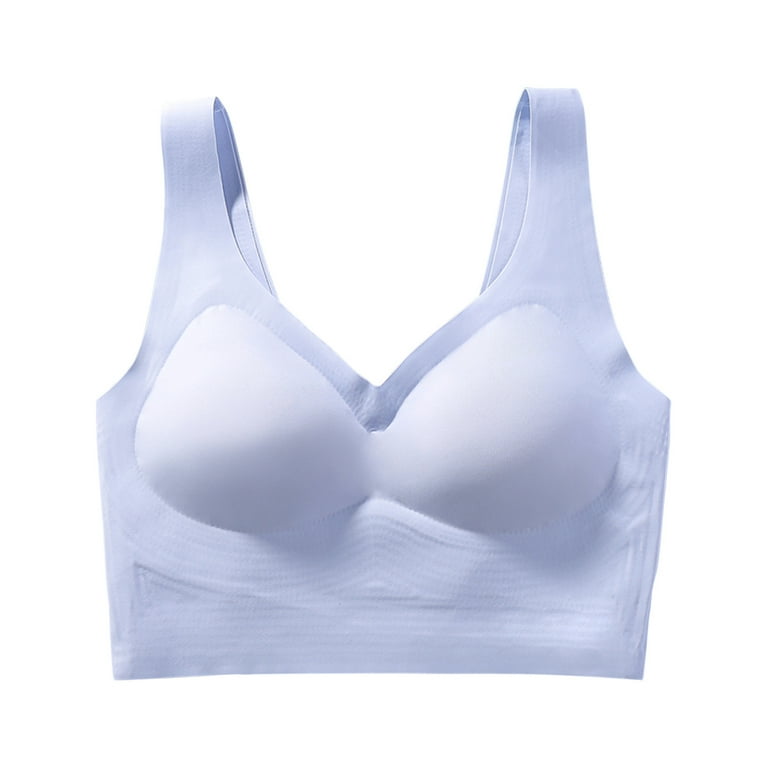 Lolmot Sports Bras for Women High Support Bras Non Wired High Impact for  Large Breasts Traceless One Piece Breathable Gathering Bra Sleep Bras Yoga