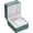 Green, variant on Single Watch Case, PU Leather Watch Travel Storage Display Box for Men Women with Removable Cushion, Portable Watch Holder Organizer for Most Watches, Blue,