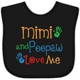 thumbnail image 3 of Inktastic Mimi and Peepaw Love Me Boys or Girls Baby Bib, 3 of 4