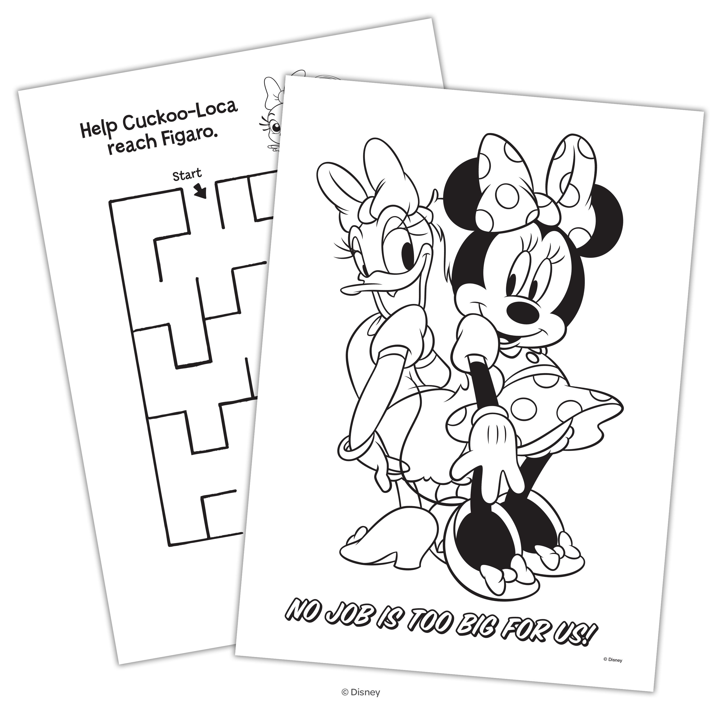 Disney Jr Minnie Color and Activity Book with 4 Crayons