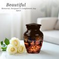 thumbnail image 5 of Music Funeral Urn For Grandmother - miniature Urn For Human Ashes Adult Women - Small black Urns For Human Ashes - Keepsake Cremation Urns For Mother, 3 Inch, 5 of 7