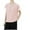 Pink, variant on SHTXOZHI Womens Mesh Short Sleeve Tops Round Neck Solid Color Blouses Summer Casual Shirts