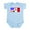 Sky Blue, variant on CafePress - United States And Mexico Flags Combined Body Suit - Baby Light Bodysuit, Size Newborn - 24 Months
