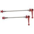 thumbnail image 1 of Bicycle Wheel Skewer, 2pcs Aluminum Alloy Quick Release with  Alloy Rod for Front Hub 100mm, Rear Hub 135mm, 1 of 8