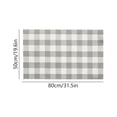 thumbnail image 3 of Orange and Black Plaid Rug, 32'' x 20'' Fall Outdoor Front Door Decor Mat, Cotton Washable Hand-Woven Rug for Layered Doormat, Autumn Halloween Thanksgiving Carpet for Porch, Entryway, 3 of 7
