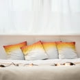 thumbnail image 3 of Ambesonne Modern Throw Pillow Cover 4 Pack, Digital Retro Triangle, 20", Orange Yellow Cream, 3 of 6